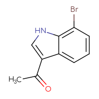 Chemical structure of 1-(7-bromo-1H-indol-3-yl)ethan-1-one - CSSB00010272396