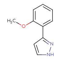 Chemical structure of 3-(2-methoxyphenyl)-1H-pyrazole - CSSB00011217783