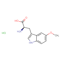Chemical structure of (2R)-2-amino-3-(5-methoxy-1H-indol-3-yl)propanoic acid hydrochloride - CSSB00160571642