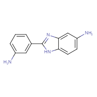 Chemical structure of 2-(3-aminophenyl)-1H-1,3-benzodiazol-5-amine - CSSB00103158527