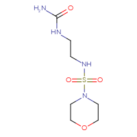 Chemical structure of {2-[(morpholine-4-sulfonyl)amino]ethyl}urea - CSSB06409741491