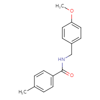Chemical structure of N-[(4-methoxyphenyl)methyl]-4-methylbenzamide - CSSB00026395317