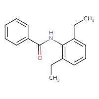 Chemical structure of N-(2,6-diethylphenyl)benzamide - CSSB00026266104