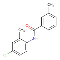 Chemical structure of N-(4-chloro-2-methylphenyl)-3-methylbenzamide - CSSB00046196833