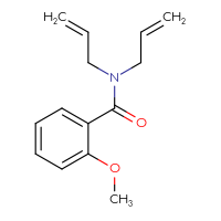 Chemical structure of 2-methoxy-N,N-bis(prop-2-en-1-yl)benzamide - CSSB00026426899