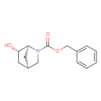 Chemical structure of benzyl (1S,4R,6S)-6-hydroxy-2-azabicyclo[2.2.1]heptane-2-carboxylate - CSSB03439841718