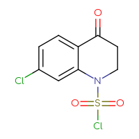 Chemical structure of 7-chloro-4-oxo-1,2,3,4-tetrahydroquinoline-1-sulfonyl chloride - CSSB15002727104