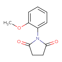 Chemical structure of 1-(2-methoxyphenyl)pyrrolidine-2,5-dione - CSSB00000022959