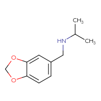Chemical structure of [(2H-1,3-benzodioxol-5-yl)methyl](propan-2-yl)amine - CSSB00000223682
