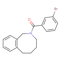 Chemical structure of 2-(3-bromobenzoyl)-1,2,3,4,5,6-hexahydro-2-benzazocine - CSSB21432543423