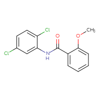 Chemical structure of N-(2,5-dichlorophenyl)-2-methoxybenzamide - CSSB00046222390