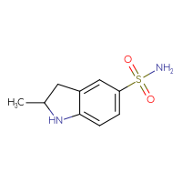 Chemical structure of 2-methyl-2,3-dihydro-1H-indole-5-sulfonamide - CSSB00000021622