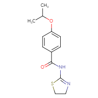 Chemical structure of N-(4,5-dihydro-1,3-thiazol-2-yl)-4-(propan-2-yloxy)benzamide - CSSB00046122142