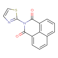 Chemical structure of 3-(1,3-thiazol-2-yl)-3-azatricyclo[7.3.1.0⁵,¹³]trideca-1(13),5,7,9,11-pentaene-2,4-dione - CSSB00026939473