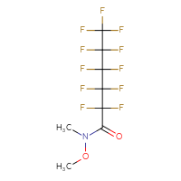 Chemical structure of 2,2,3,3,4,4,5,5,6,6,6-undecafluoro-N-methoxy-N-methylhexanamide - CSSB07020176649