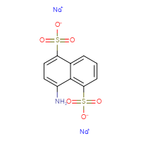 Chemical structure of disodium 4-aminonaphthalene-1,5-disulfonate - CSSB00102613218