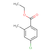 Chemical structure of ethyl 4-chloro-2-methylbenzoate - CSSB00012002885