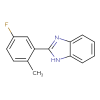 Chemical structure of 2-(5-fluoro-2-methylphenyl)-1H-1,3-benzodiazole - CSSB00000758281