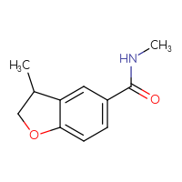 Chemical structure of N,3-dimethyl-2,3-dihydro-1-benzofuran-5-carboxamide - CSSB02283620364