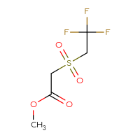 Chemical structure of methyl 2-(2,2,2-trifluoroethanesulfonyl)acetate - CSSB00037829903