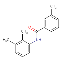 Chemical structure of N-(2,3-dimethylphenyl)-3-methylbenzamide - CSSB00046137413