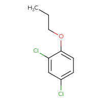 Chemical structure of 2,4-dichloro-1-propoxybenzene - CSSB00016052315