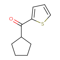 Chemical structure of cyclopentyl(thiophen-2-yl)methanone - CSSB00000739471