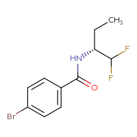 Chemical structure of 4-bromo-N-[(2R)-1,1-difluorobutan-2-yl]benzamide - CSSB02144803411