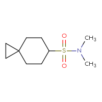 Chemical structure of N,N-dimethylspiro[2.5]octane-6-sulfonamide - CSSB09890373139