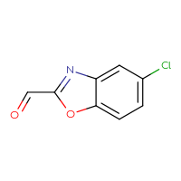 Chemical structure of 5-chloro-1,3-benzoxazole-2-carbaldehyde - CSSB00000090485