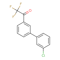Chemical structure of 1-{3'-chloro-[1,1'-biphenyl]-3-yl}-2,2,2-trifluoroethan-1-one - CSSB06585805643