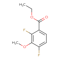 Chemical structure of ethyl 2,4-difluoro-3-methoxybenzoate - CSSB00010240201