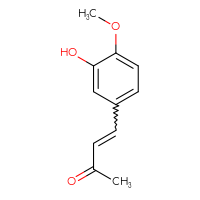 Chemical structure of 4-(3-hydroxy-4-methoxyphenyl)but-3-en-2-one - CSSB00121609753