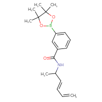 Chemical structure of N-[(3E)-hexa-3,5-dien-2-yl]-3-(4,4,5,5-tetramethyl-1,3,2-dioxaborolan-2-yl)benzamide - CSSB21331712989