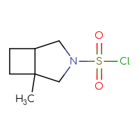 Chemical structure of 1-methyl-3-azabicyclo[3.2.0]heptane-3-sulfonyl chloride - CSSB02126563168