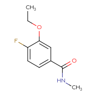 Chemical structure of 3-ethoxy-4-fluoro-N-methylbenzamide - CSSB09888823391