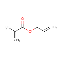 Chemical structure of prop-2-en-1-yl 2-methylprop-2-enoate - CSSB00000032416