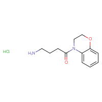 Chemical structure of 4-amino-1-(3,4-dihydro-2H-1,4-benzoxazin-4-yl)butan-1-one hydrochloride - CSSB00000754845