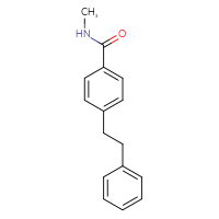 Chemical structure of N-methyl-4-(2-phenylethyl)benzamide - CSSB00941717631