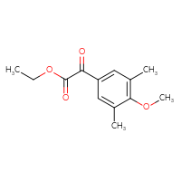 Chemical structure of ethyl 2-(4-methoxy-3,5-dimethylphenyl)-2-oxoacetate - CSSB00006007688
