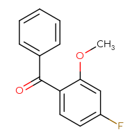 Chemical structure of (4-fluoro-2-methoxyphenyl)(phenyl)methanone - CSSB02167806022
