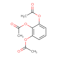 Chemical structure of 2,3-bis(acetyloxy)phenyl acetate - CSSB00012611150