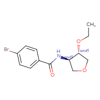 Chemical structure of rac-4-bromo-N-[(3R,4S)-4-ethoxyoxolan-3-yl]benzamide - CSSB00088933428