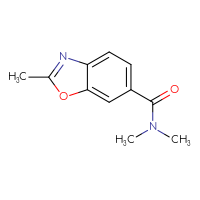 Chemical structure of N,N,2-trimethyl-1,3-benzoxazole-6-carboxamide - CSSB01991573392