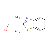 Chemical structure of 2-amino-2-(1,3-benzothiazol-2-yl)propan-1-ol - CSSB00015255168