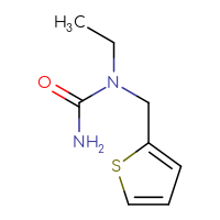 Chemical structure of 1-ethyl-1-[(thiophen-2-yl)methyl]urea - CSSB00000239010