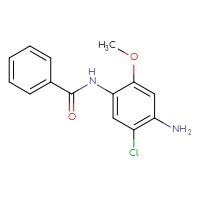 Chemical structure of N-(4-amino-5-chloro-2-methoxyphenyl)benzamide - CSSB00025761989