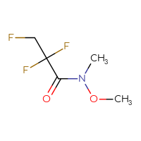 Chemical structure of 2,2,3-trifluoro-N-methoxy-N-methylpropanamide - CSSB09889509214