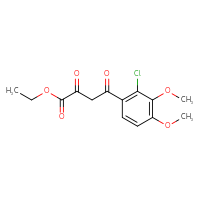 Chemical structure of ethyl 4-(2-chloro-3,4-dimethoxyphenyl)-2,4-dioxobutanoate - CSSB21495887847