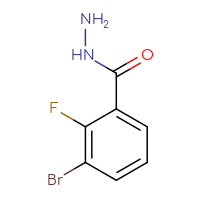 Chemical structure of 3-bromo-2-fluorobenzohydrazide - CSSB00013212095